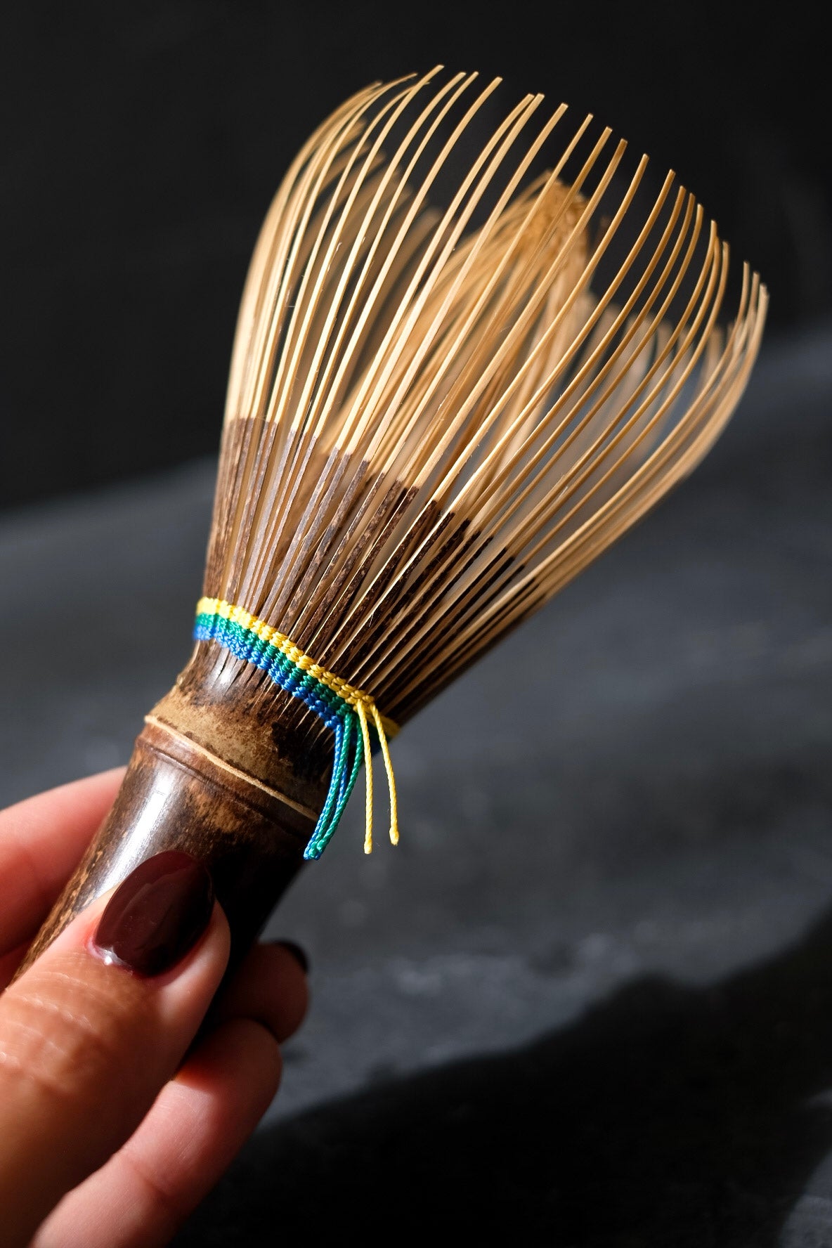 Premium Custom Black Bamboo Whisk (Chasen) Handmade in Japan