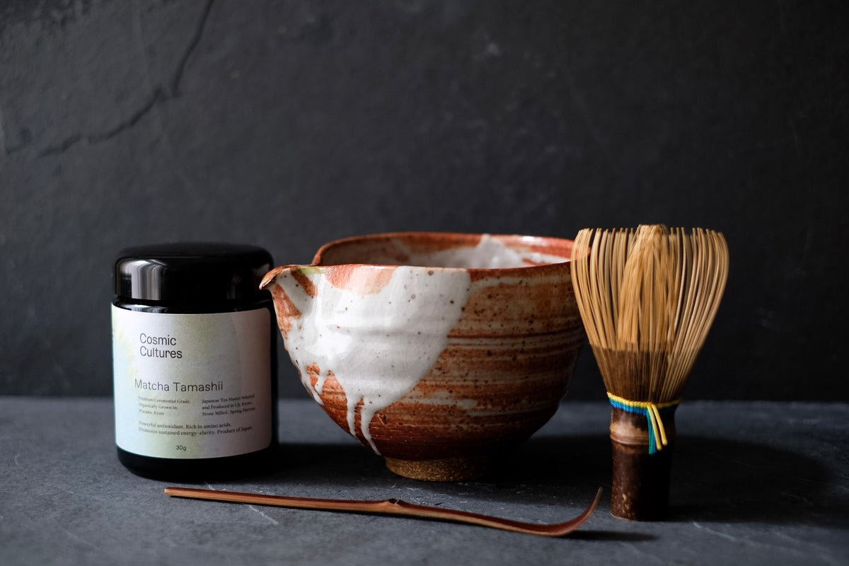 Start Your Ritual - Full Set with Premium White Bamboo Whisk
