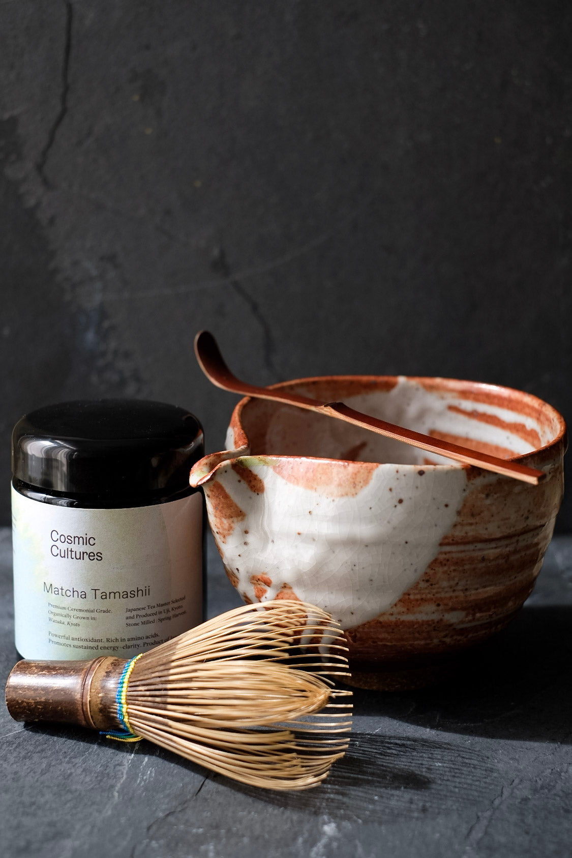 Start Your Ritual - Full Set with Premium White Bamboo Whisk