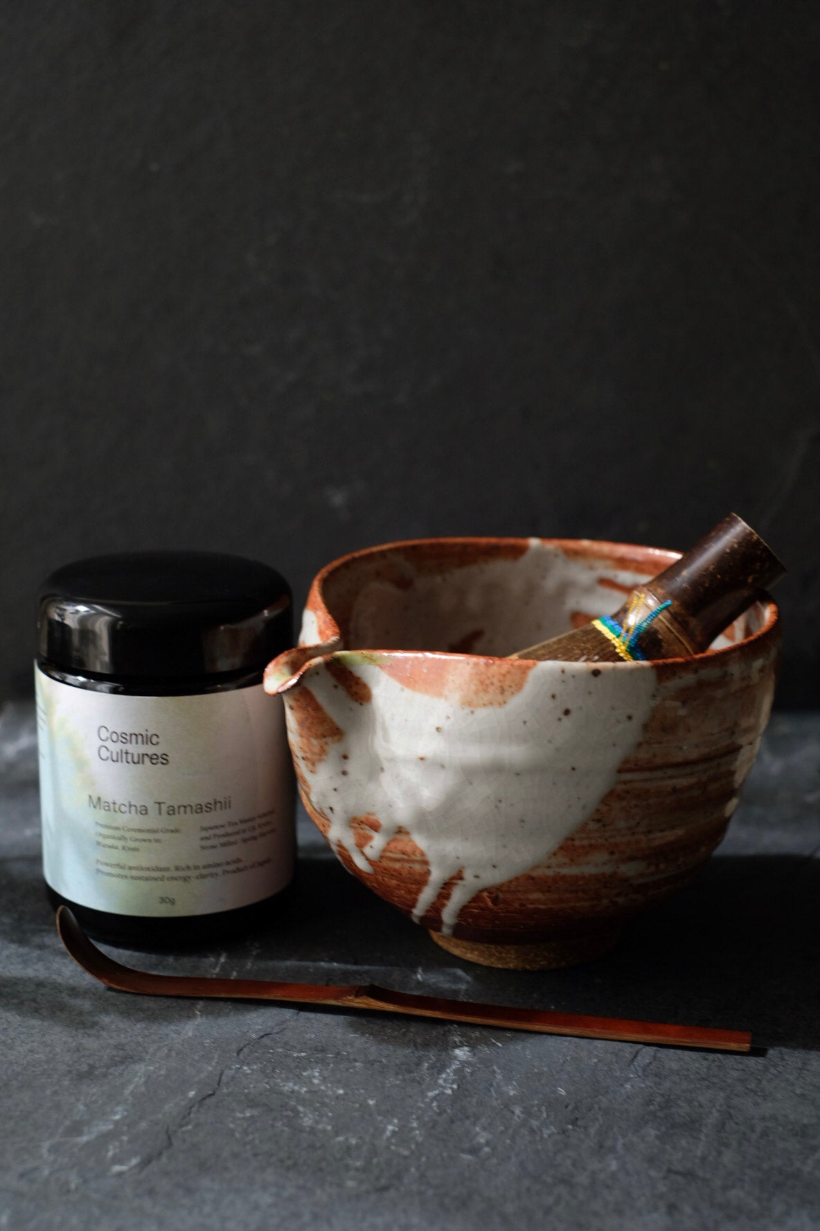 Start Your Ritual - Full Set with Premium White Bamboo Whisk