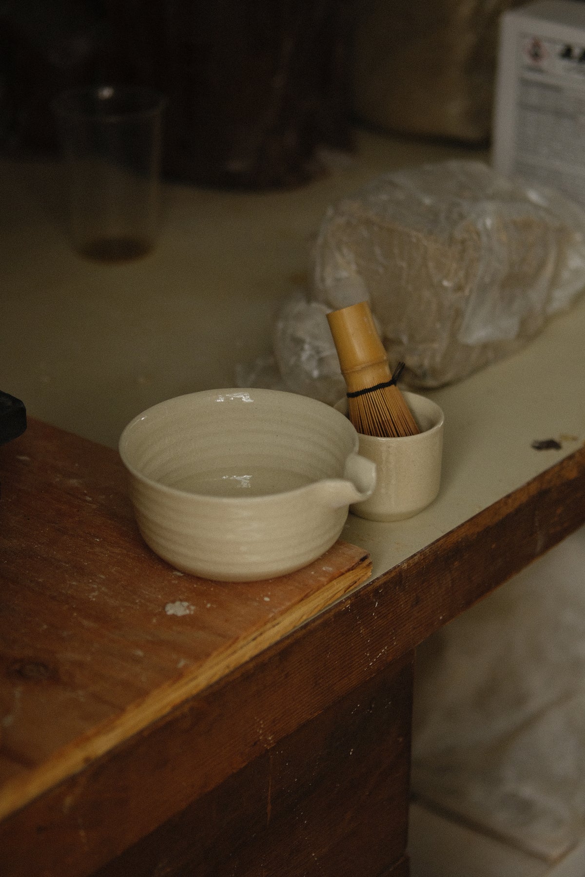 PKK Ceramics Handmade Spouted Matcha Bowl (Chawan)