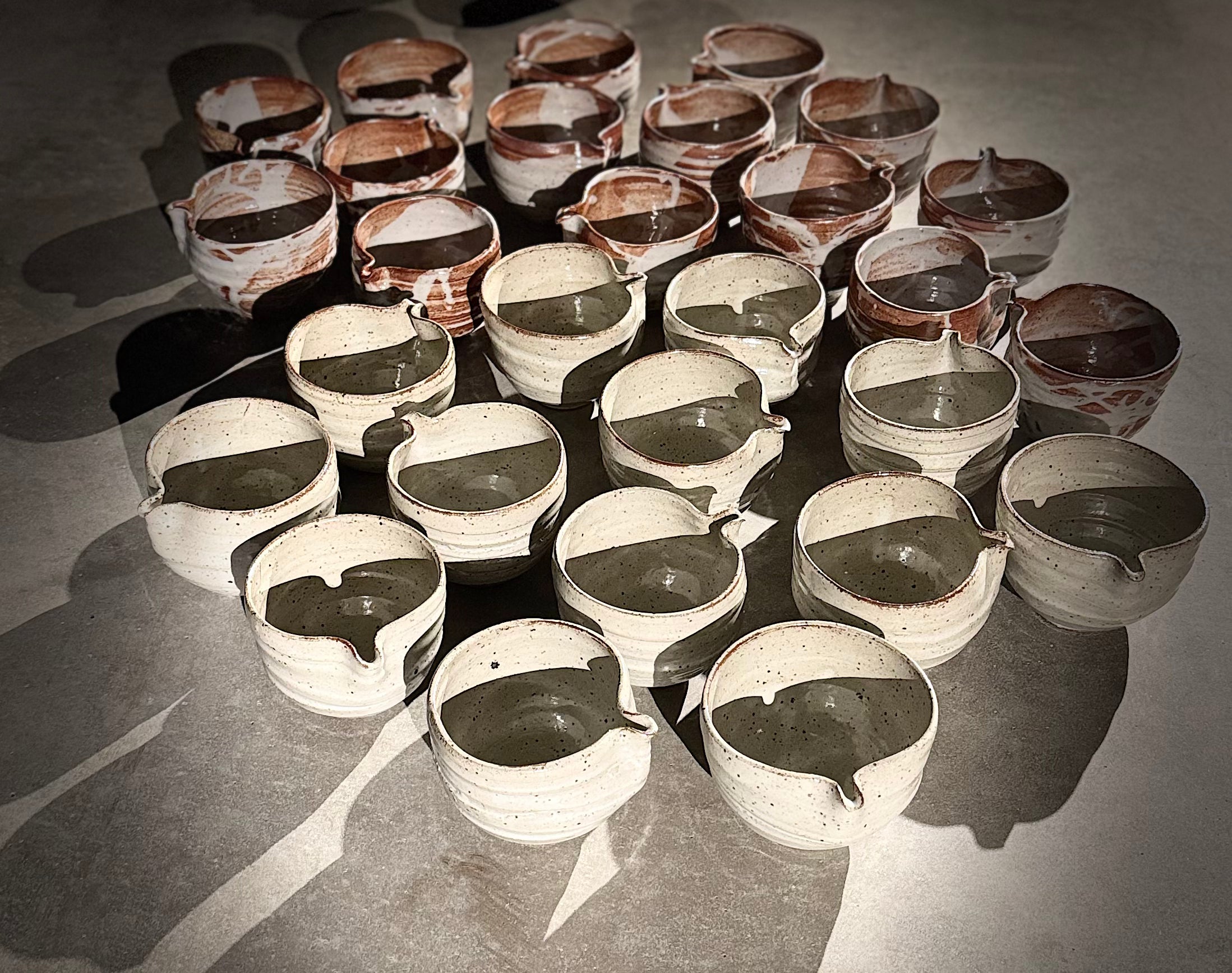 Cosmic Cultures Spouted Matcha Bowl (Chawan) STONE